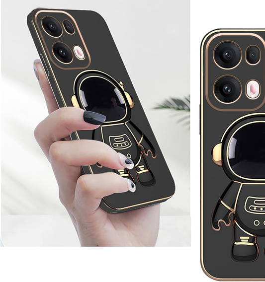 Θήκη για Oppo Reno 13 Pro, Astronaut, μαύρη