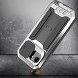 Θωρακισμένη θήκη για iPhone 16E, R-JUST, ασημένια