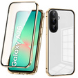 θήκη για το Samsung Galaxy A26, Magnetic Dual Glass, χρυσή