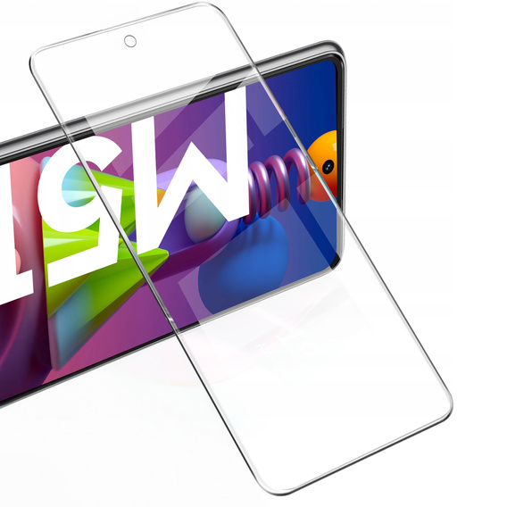 2x Μετριασμένο γυαλί για Samsung Galaxy M51, ERBORD 9H Hard Glass στην οθόνη