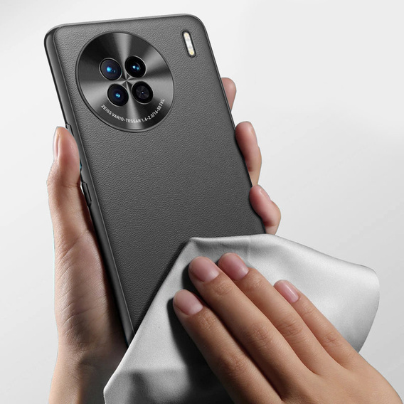 Δερμάτινη θήκη για Vivo X90 Pro 5G, leather hybrid, μαύρη