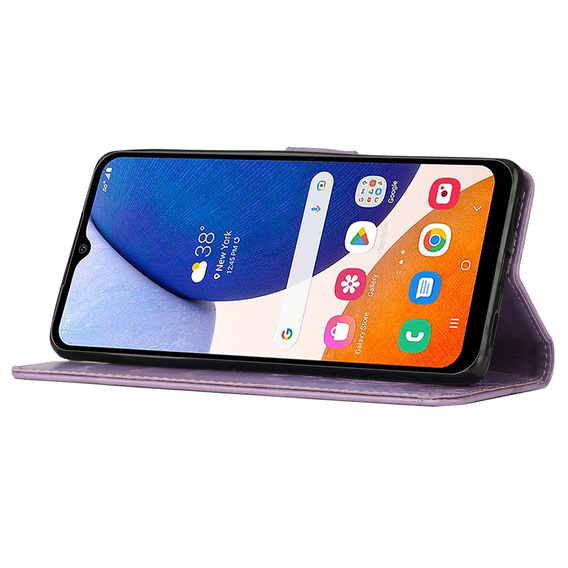 Θήκη με πτερύγιο για Samsung Galaxy S23 FE, Butterfly, μωβ