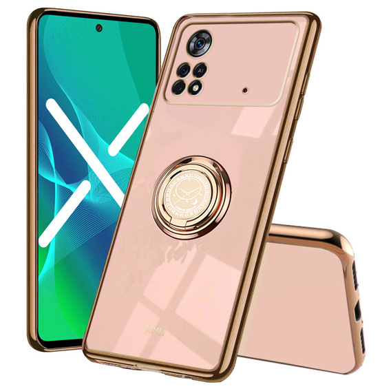 Θήκη για Xiaomi Redmi Note 12 Pro 4G, Electro Ring, ροζ