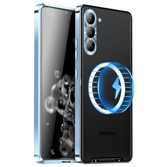θήκη προστασίας κάμερας για το Samsung Galaxy S24+ Plus, CamShield MagSafe, διαφανής / μπλε
