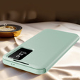 Αναδιπλούμενη θήκη για Samsung Galaxy S25 Edge, Smart View Wallet, πράσινη