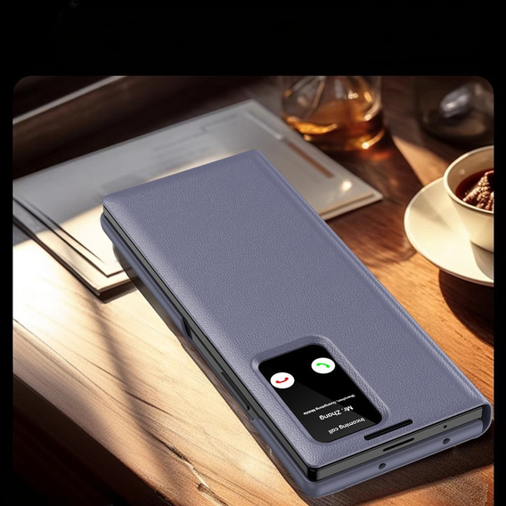 Αναδιπλούμενη θήκη για Samsung Z Fold5 5G, Smart View Wallet, λεβάντας