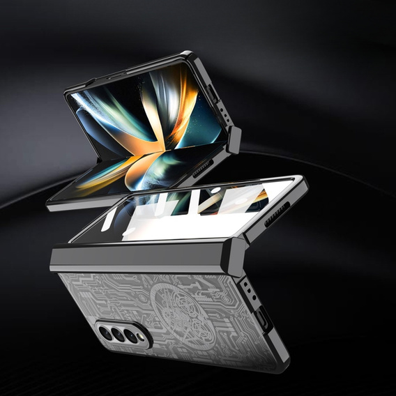 Θήκη για Samsung Galaxy Z Fold 4 5G, Mechanical Legend, μαύρη