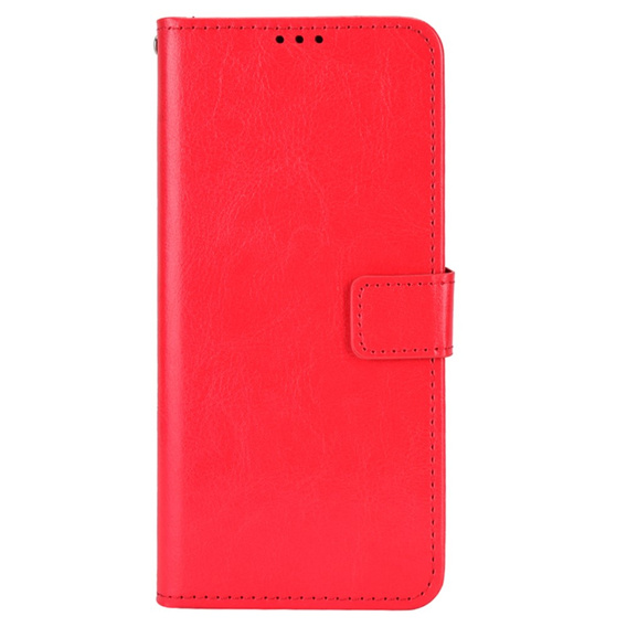 Θήκη με πτερύγιο για T Phone 2 5G, Crazy Horse Wallet, κόκκινη