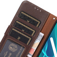 θήκη flip για το Samsung Galaxy S22+ Plus 5G, KHAZNEH RFID, μπλε