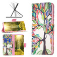 Θήκη με πτερύγιο για Samsung Galaxy M34, Wallet, tree of life, λευκή