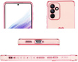 Θήκη για Samsung Galaxy A35 5G, Electro heart, ροζ rose gold + Full Glue Ceramic Glass