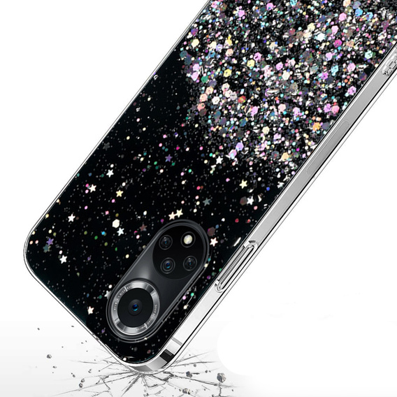 Θήκη για Huawei Nova 9, Glittery, μαύρη