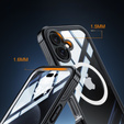 Θήκη για iPhone 16 Plus, Shockproof, με γυαλί, για MagSafe, μαύρη