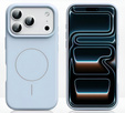 Θήκη σιλικόνης για iPhone 17 Pro, για MagSafe, αντικραδασμική, μπλε