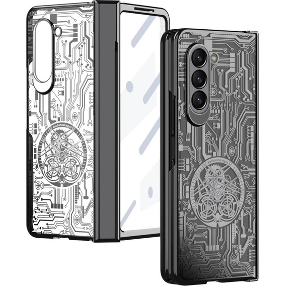 Θήκη για Samsung Galaxy Z Fold 5 5G, Mechanical Legend, μαύρη