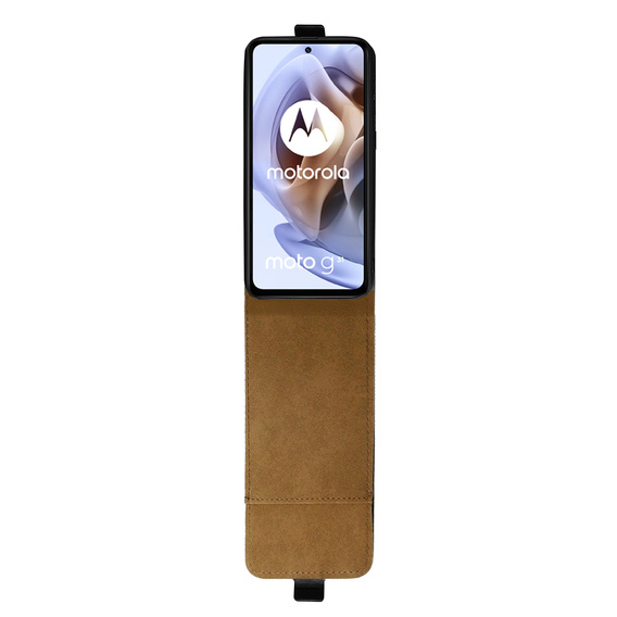 Θήκη με πτερύγιο για Motorola Moto G31 / G41, Flip, μαύρη