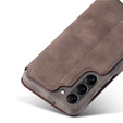 Θήκη με πτερύγιο για Samsung Galaxy S23 Plus, ERBORD Retro, καφέ