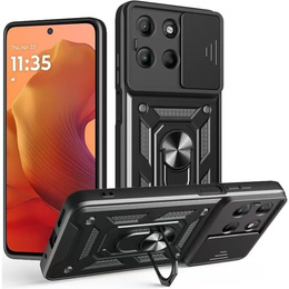 Θήκη για Motorola Moto G15 / Motorola Moto G15 Power, CamShield Slide, μαύρη