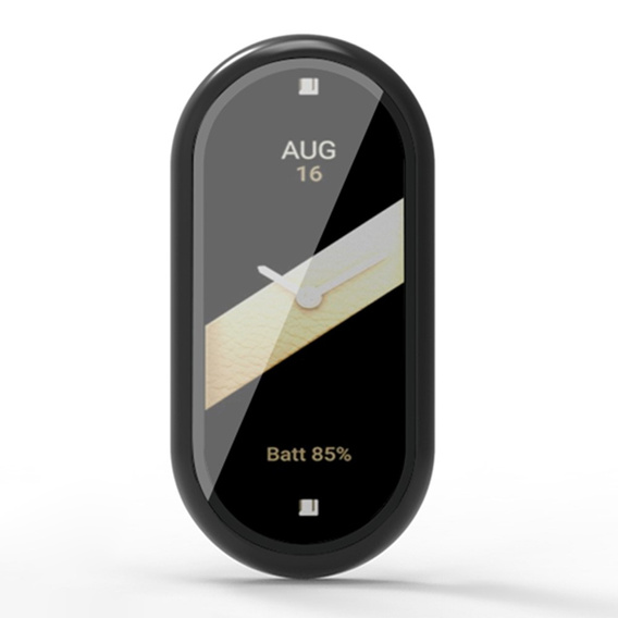 Θήκη 2σε1 + γυαλί μετριασμένο για Xiaomi Smart Band 10 / 9 / 8, μαύρη