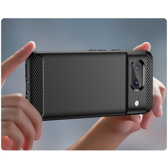 Θήκη για Google Pixel 8, Carbon, μαύρη