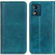 θήκη με πτερύγιο για Motorola Moto E13, Split Leather, πράσινη