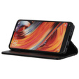 θήκη με πτερύγιο για Xiaomi Poco F6, Split Leather, μαύρη