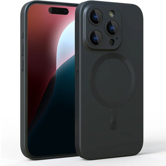 Θήκη για iPhone 16 Pro, ColorMag, για MagSafe, μαύρη