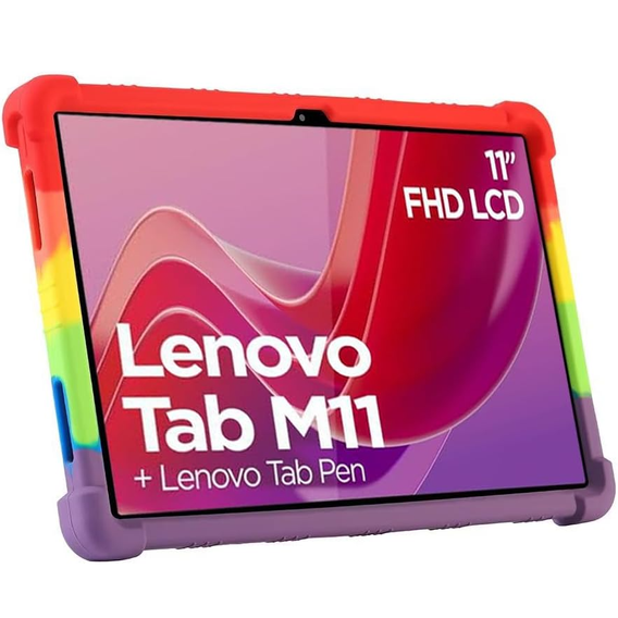 Θήκη σιλικόνης για Lenovo Tab M11, Impact, θωρακισμένη, πολύχρωμη