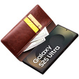 θήκη flip για Samsung Galaxy S25 Ultra, QIALINO Leather Wallet, σκούρο καφέ