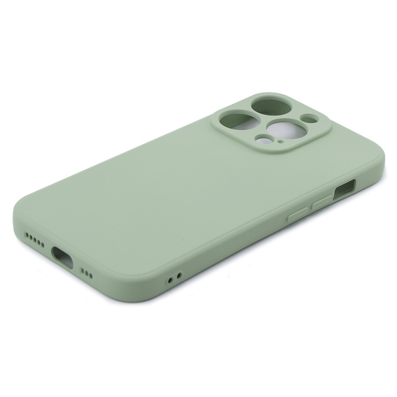 Θήκη για iPhone 15 Pro Max, Silicone Lite, πράσινη