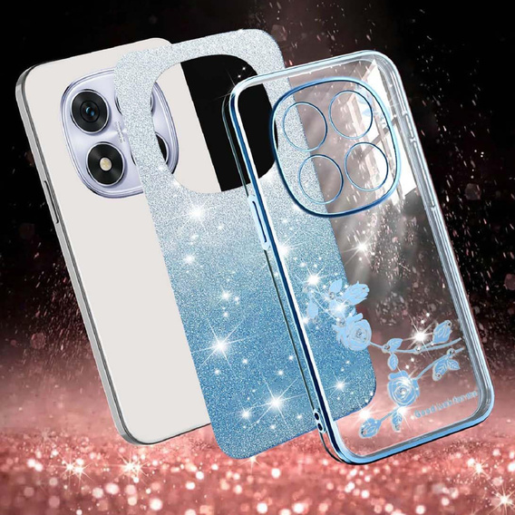 Θήκη με γκλίτερ Glitter Flower για Xiaomi Redmi Note 15 Pro Plus 5G / Poco M8 Pro 5G