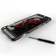 Θήκη για Google Pixel 8 Pro, Armor Bumper, με κάλυμμα φακού, μαύρο / ασημί