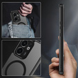 Θήκη για Oppo Reno 13F / Oppo Reno 13FS, για MagSafe, ERBORD Μatt Case, μαύρη