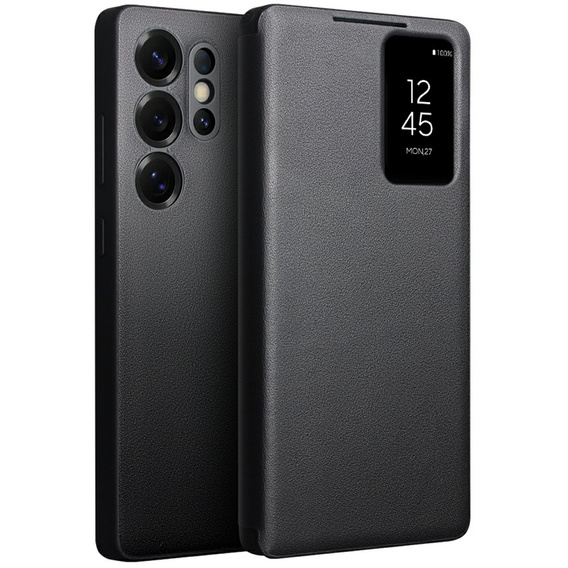 Δερμάτινη θήκη με πτυσσόμενο κάλυμμα QIALINO για Samsung Galaxy S25 Ultra