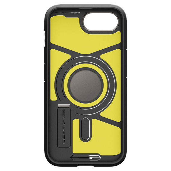 θήκη Spigen για iPhone 16E, Tough Armor Mag Mag MagSafe, γκρι + μετριασμένο γυαλί 9H