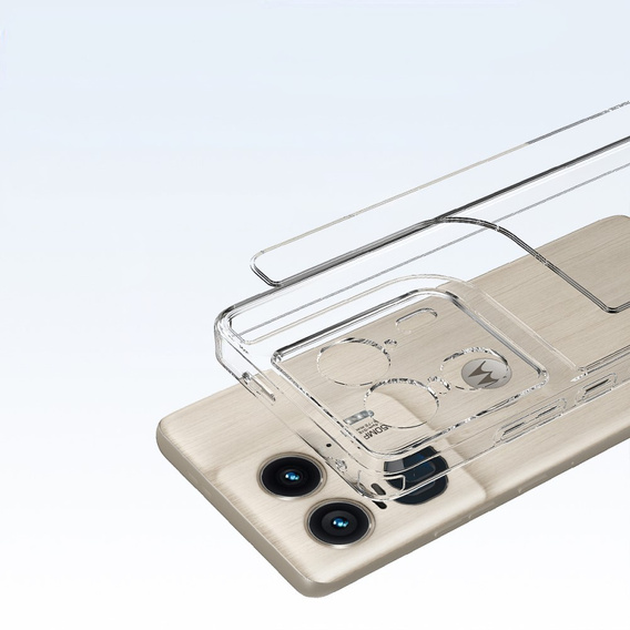 Θήκη για Motorola Edge 50 Ultra, Fusion Hybrid, διαφανής
