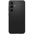 θήκη Spigen για Samsung Galaxy S24, Liquid Air, μαύρη + μετριασμένο γυαλί 9H