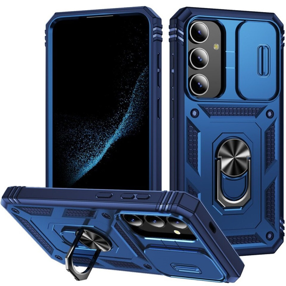 Θήκη για Samsung Galaxy S24+ Plus, CamShield Slide, μπλε