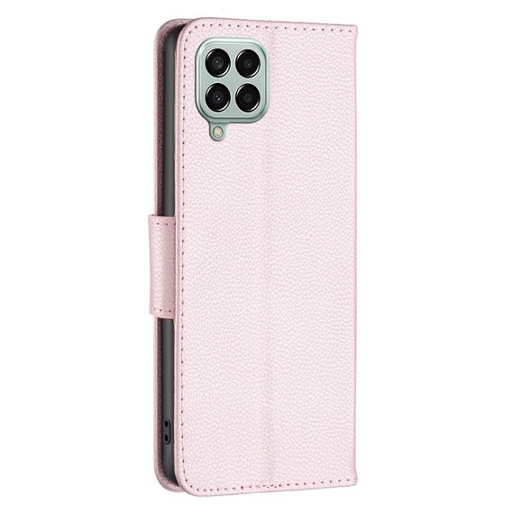 Θήκη με πτερύγιο για Samsung Galaxy M33 5G, Wallet Litchi Magnet, ροζ rose gold