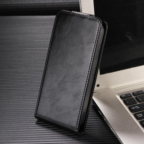 Θήκη με πτερύγιο για Xiaomi Poco F7, Flip, μαύρη