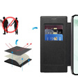 Θήκη με πτερύγιο για Samsung Galaxy S22 Ultra 5G, RFID Wallet MagSafe CamShield, μαύρη