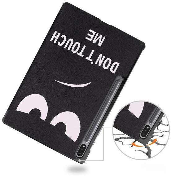Θήκη για Samsung Galaxy Tab S9 Plus, Smartcase, don't touch me
