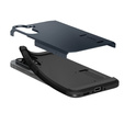 θήκη Spigen για Samsung Galaxy A56 5G, Tough Armor Mag Mag MagSafe, σκούρο μπλε + μετριασμένο γυαλί 9H