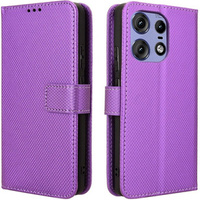 Θήκη με πτερύγιο για Motorola Edge 50 Pro, Wallet Smart Magnet, μωβ