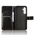 Θήκη με πτερύγιο για Samsung Galaxy A25 5G, Crazy Horse Wallet, μαύρη