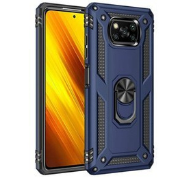 θωρακισμένη θήκη για Xiaomi Poco X3 NFC, Nox Case Ring, μπλε