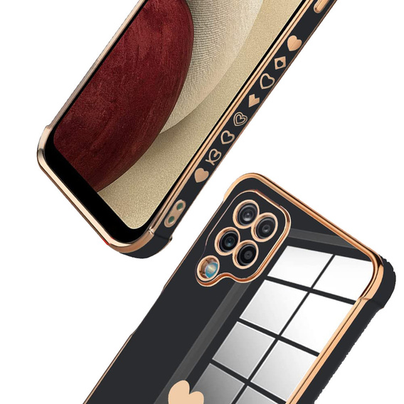 Θήκη για Samsung Galaxy A12 / M12 / A12 2021, Electro heart, μαύρη