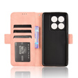 Θήκη με πτερύγιο για Xiaomi 14T, Card Slot, ροζ