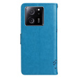 Θήκη με πτερύγιο για Xiaomi 13T / 13T Pro, δέντρο, μπλε