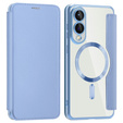 Θήκη με πτερύγιο για Samsung Galaxy S25 Edge, RFID Wallet MagSafe CamShield, μπλε